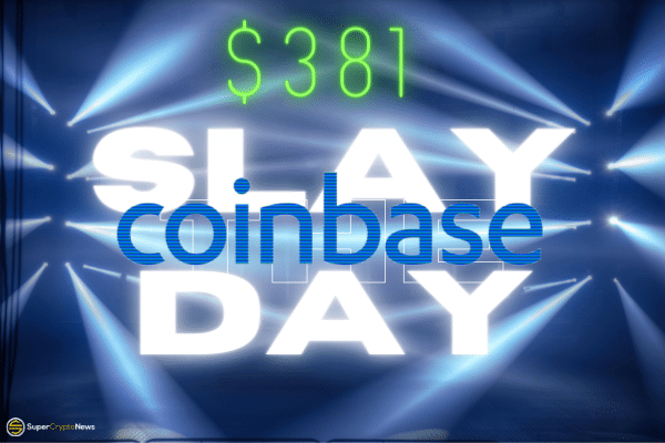 coinbase listing price 381 NASDAQ