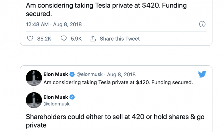 Elon Musk tweet