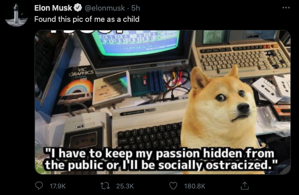 Elon Musk dogecoin tweet