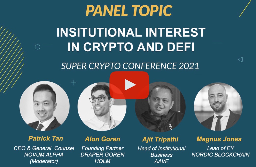 Institutional Interest in Crypto & DeFi to be discussed at Super Crypto Conference 2021