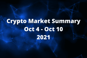 สรุปภาพรวมตลาดคริปโต ประจำสัปดาห์ที่ 4 -10 ตุลาคม 2021